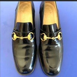 SOLD Gucci Loafers Leather w/ Matte Gold Horse-bit